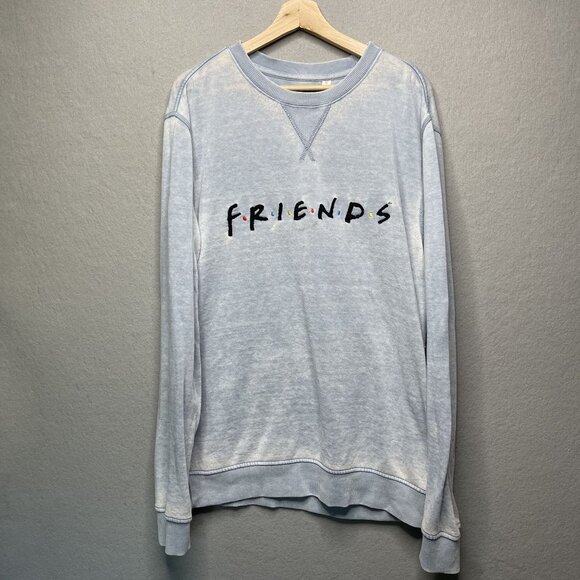 Friends Warner Bros Studio Tour Lightweight Sweatshirt Sky Blue M - Picture 1 of 8